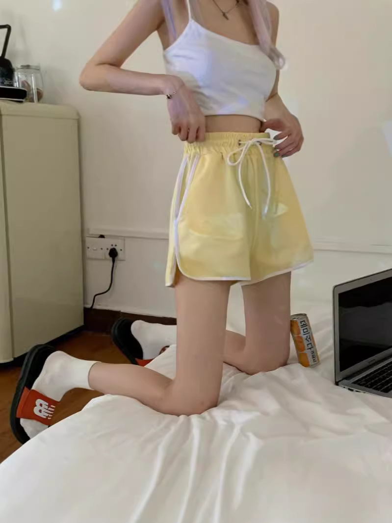 Women s summer sports shorts three-quarter length loose-fitting versatile suitable for outer wear home wear casual wear running yoga high-waisted trendy - Image 5