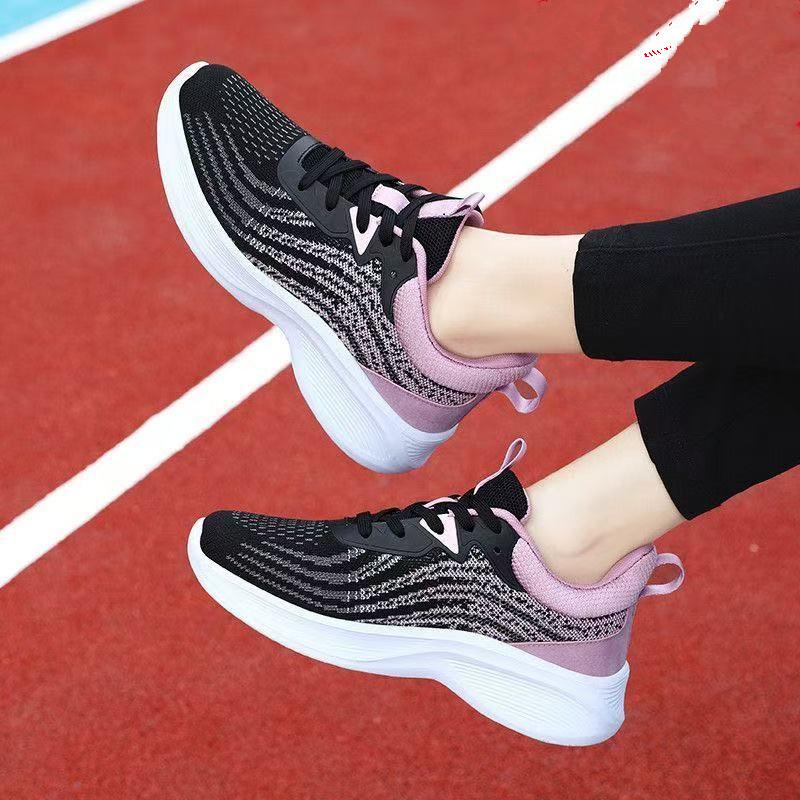 Women s sports shoes new style for spring and summer running shoes shock-absorbing shoes soft-soled mesh-top casual shoes breathable running shoes - Image 3