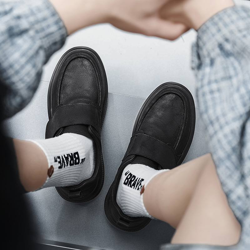 2026 new vintage British style leather shoes versatile single shoes fashionable business work shoes casual leather shoes large size men s shoes - Image 4