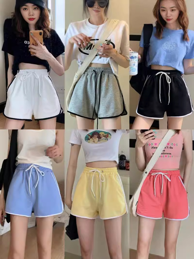 Women s summer sports shorts three-quarter length loose-fitting versatile suitable for outer wear home wear casual wear running yoga high-waisted trendy - Image 3
