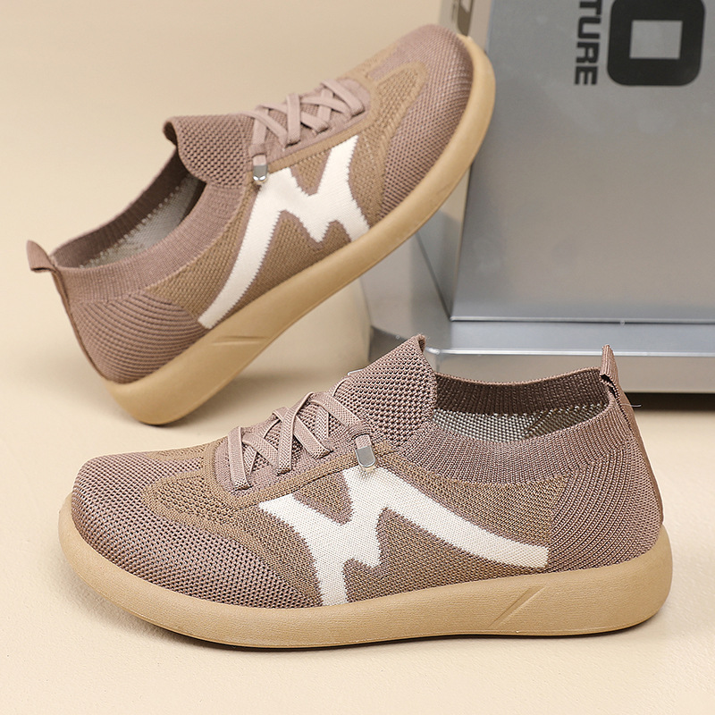 Alternative view of Women s shoes new style spring and summer casual shoes fly-knit versatile sneakers low-cut cross-border wholesale soft-soled women s shoes