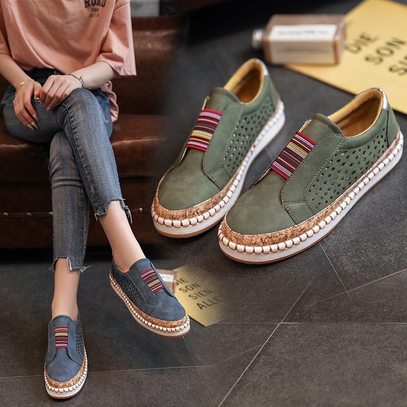 Spot foreign trade 2025 spring and autumn new hollow-out single shoes cross-border flat shoes women s casual foreign trade women s shoes fashion wholesale