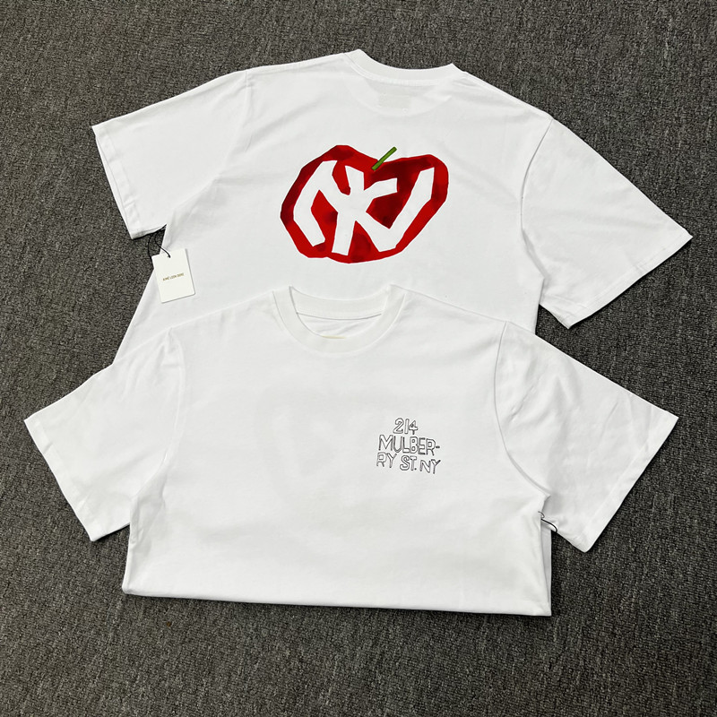 Cross-border Aime Leon Dore Mulberry American vintage artist graffiti letter versatile short-sleeved T-shirt