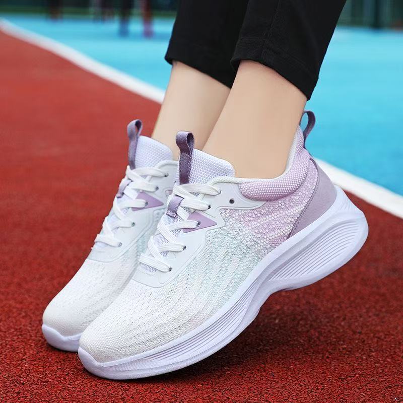 Women s sports shoes new style for spring and summer running shoes shock-absorbing shoes soft-soled mesh-top casual shoes breathable running shoes - Image 4