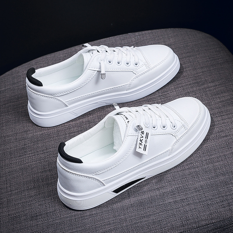 2026 new spring style Korean fashionable single shoes student anti-slip white sneakers women s soft-soled ins trendy board shoes